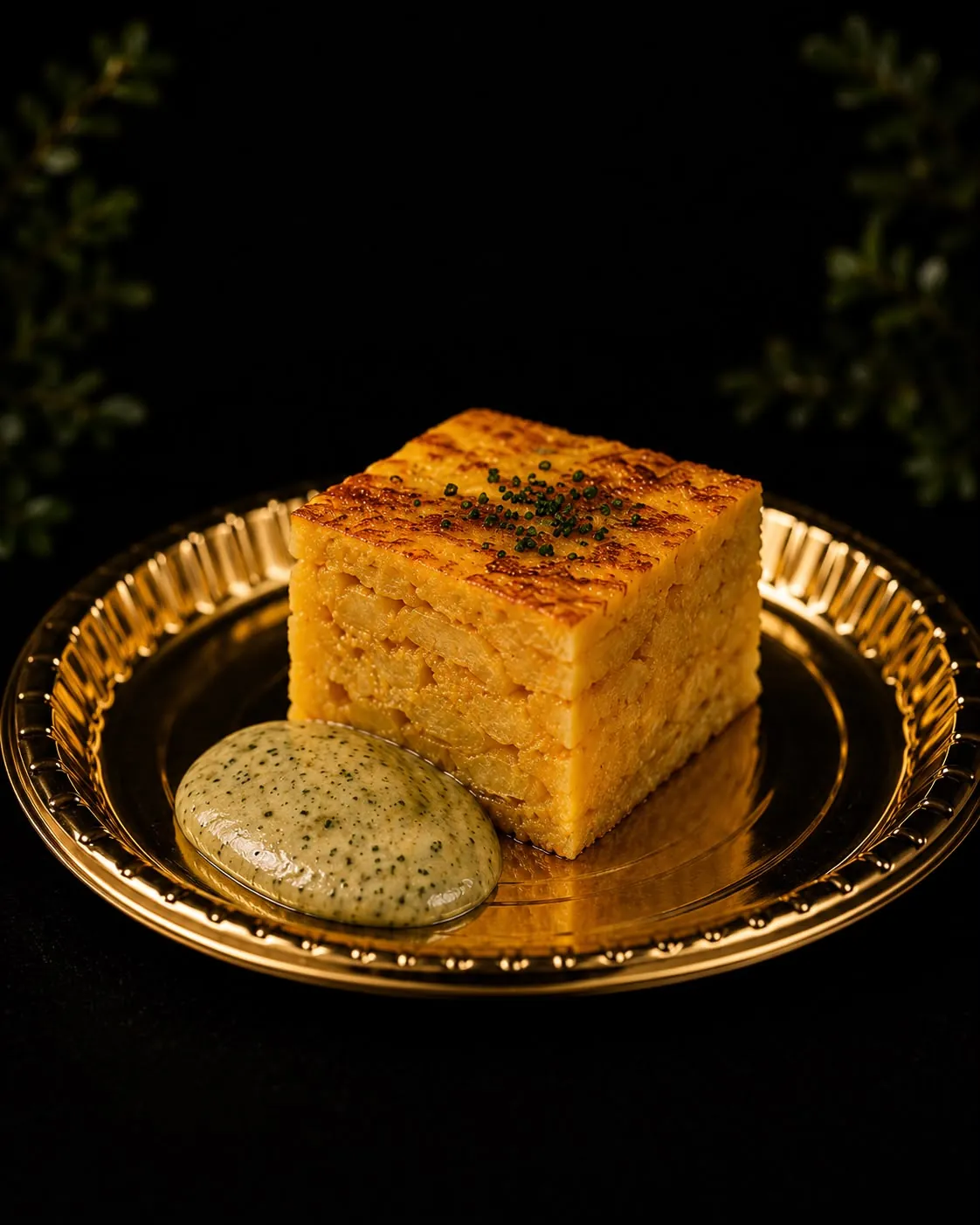 Porción de tortilla de patatas